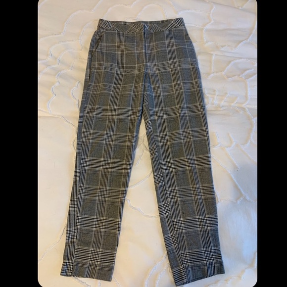 H&M Pants - H&M plaid trousers